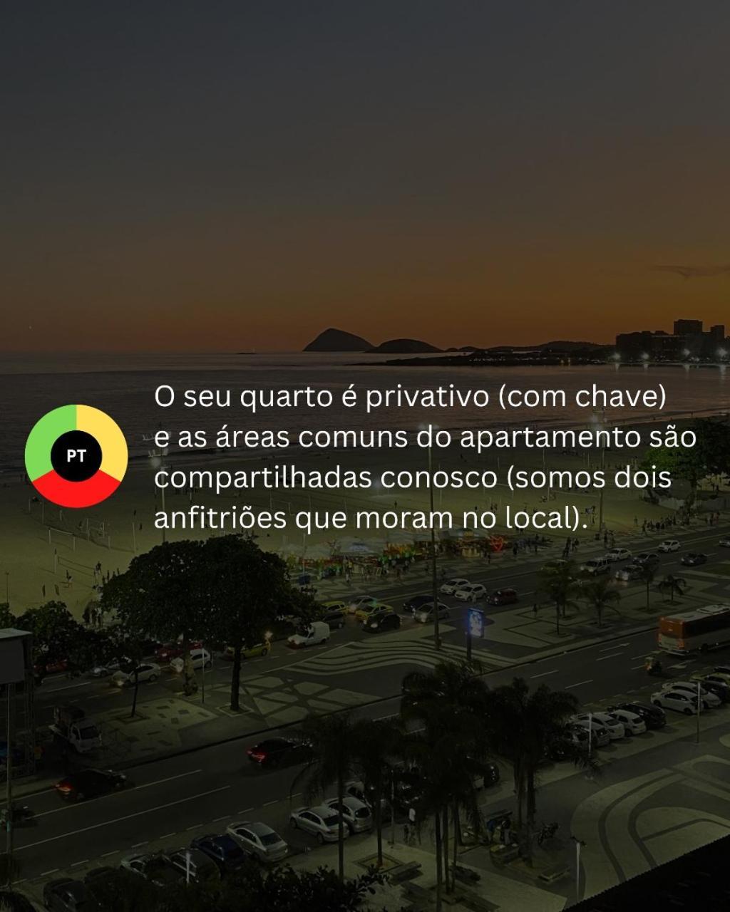Habitación en casa particular Vista De Copacabana! Casal Privativo Em Compartilhado